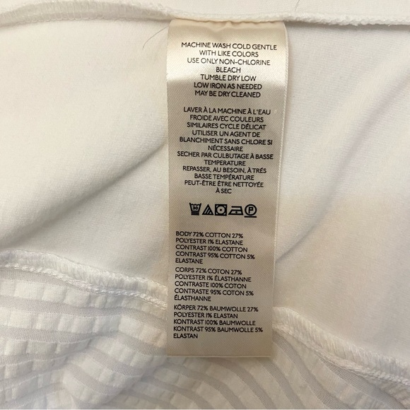 Anthropologie Maeve White Puff Sleeve Sweetheart Top Sz S - Picture 11 of 13